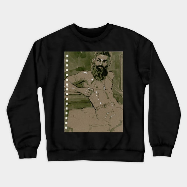 Chavis Crewneck Sweatshirt by A.E. Kieren Illustration